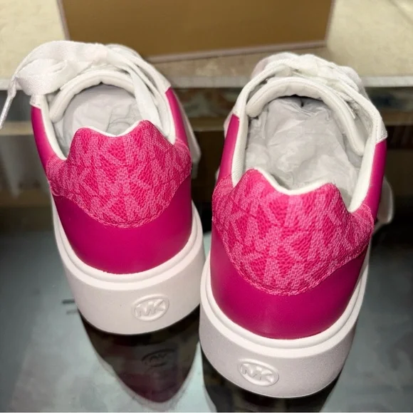 Michael Kors Fuchsia and White Women's Sneakers - Picture 4 of 12